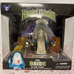 Haunted Mansion Disney Parks Bride Attic Figurine Toy Diorama Play Set Complete